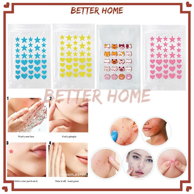 Stiker Jerawat Acne Patch Hydrocolloid Acne Pimple Patch isi 36pcs