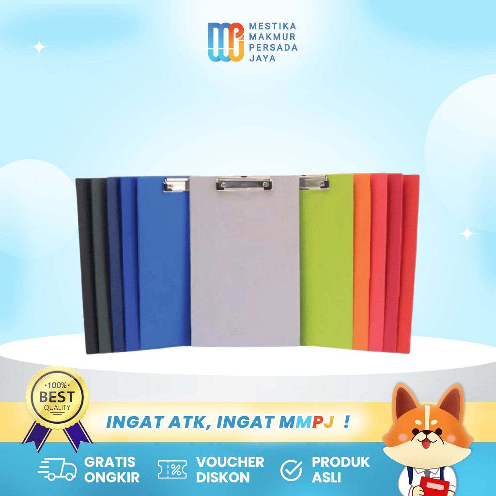 

Bantex Papan Ujian F4 / Folio - Clipboard Papan Jalan Berwarna 4205