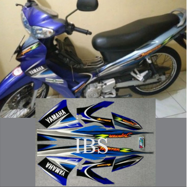 STRIPING LIS STANDAR ORI YAMAHA JUPITER Z BIRU HITAM 2005 POLET