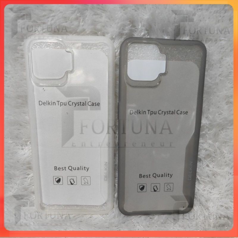 casing Case Softcase Casing OPPO RENO 4F Case Delkin Tpu Crystal Transparan Bahan Bagus Tahan lama A