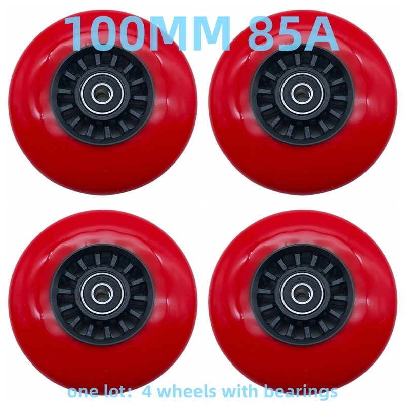 Speed wheel scooter wheel 100mm 85a 4 wheels/lot bearing 608rs