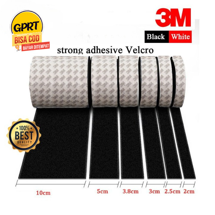 

GPRT 1 Pasang Sticker 2 Sisi Velcro Tape Persegi 2x2cm, 3x3cm, 5x5cm Velcro Double Tape