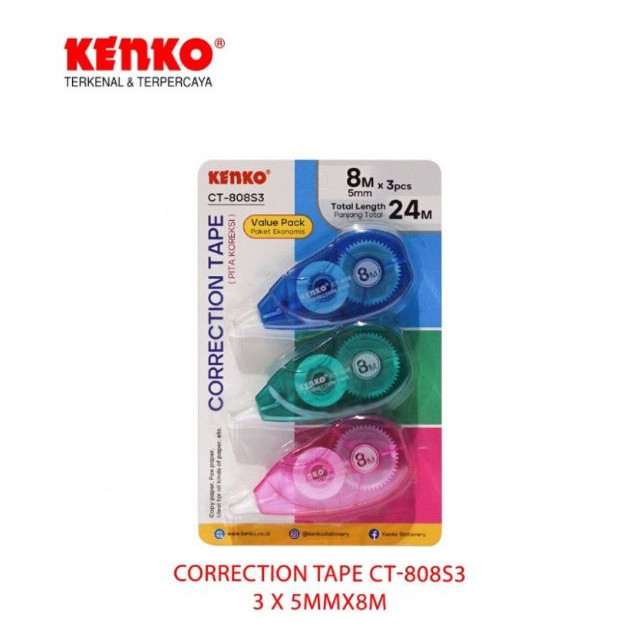 

KENKO CORRECTION TAPE CT-808S3 - 1 CARD