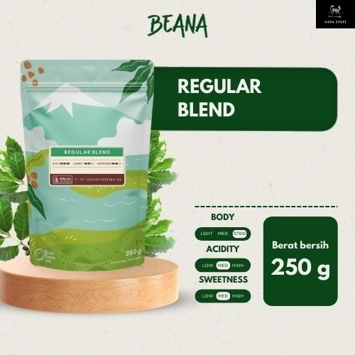 

Kopi Regular Blend Coffee Roasted Beans | Espresso Blend Kopi Susu 250 Gr & 1 Kg - Beana Roastery Semarang
