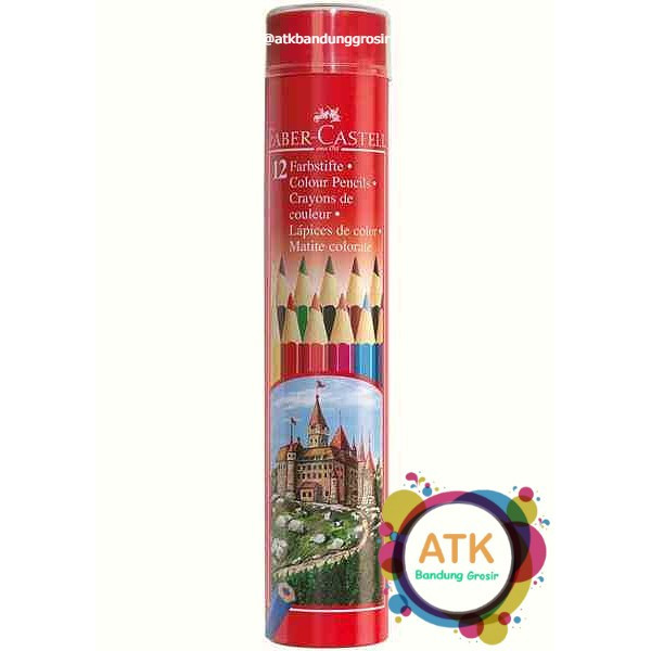 

Pensil Warna Faber Castell 12 L Classic Tin Round 115826 Kaleng Bulat