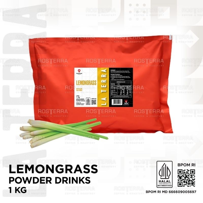 

Powder Premium Lemongrass Drink Bubuk Minuman Rasa Sereh 1kg La Terra