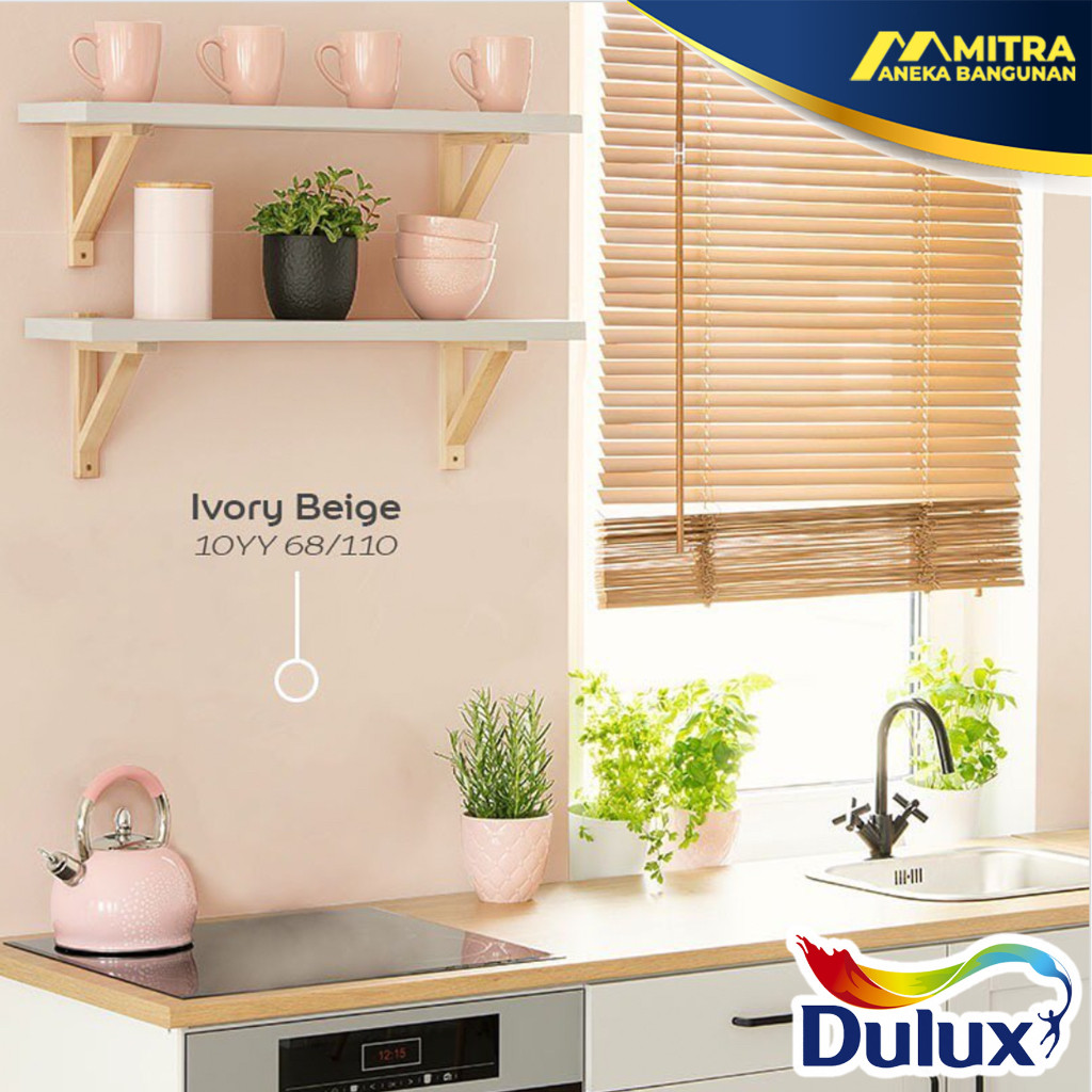 CAT TEMBOK DULUX INTERIOR EKSTERIOR IVORY BEIGE 10YY 68/110 / CATYLAC PENTALITE WEATHERSHIELD EASY C