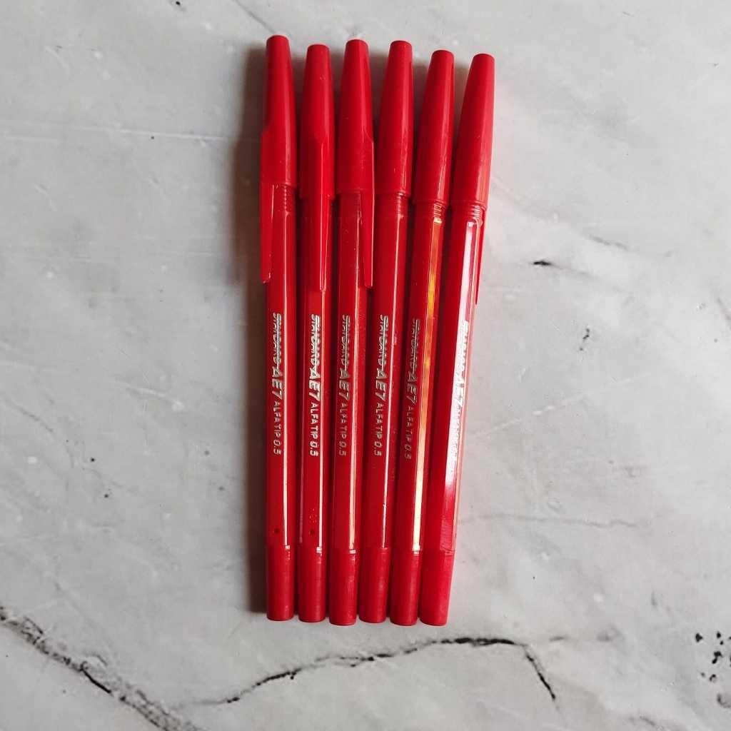 

pekanbaru /Pena Standard Merah Pulpen STANDARD AE7 0.5 Warna Merah FASTER Pulpen/ Pena Faster Merah / Pulpen Cetek C6/C600 (0.7 mm) Warna Merah