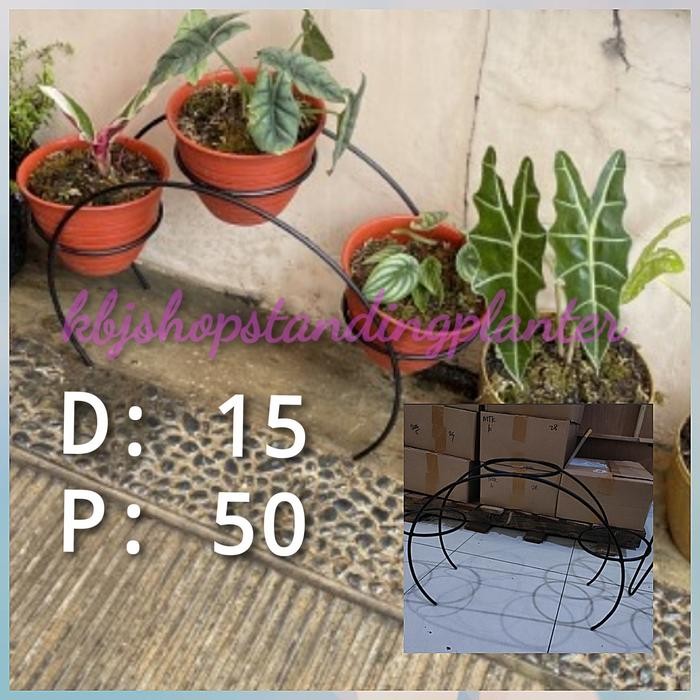 standing pot D:15/standing planter /dudukan pot tanaman/kbj shop 88881