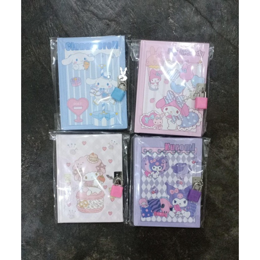 

*AMJ* DIARY KUNCI GEMBOK MINI / NOTES ANAK KARAKTER LUCU / BUKU TULIS ANAK