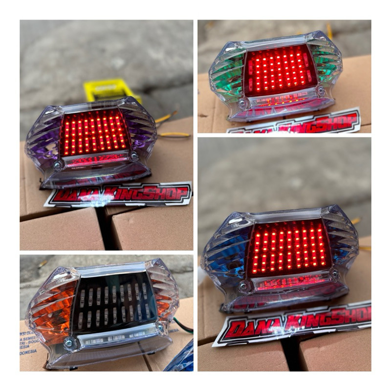 Custom Lampu Belakang Led Running Untuk Yamaha Mio Sporty & Smile 10 MODE Tinggal pasang