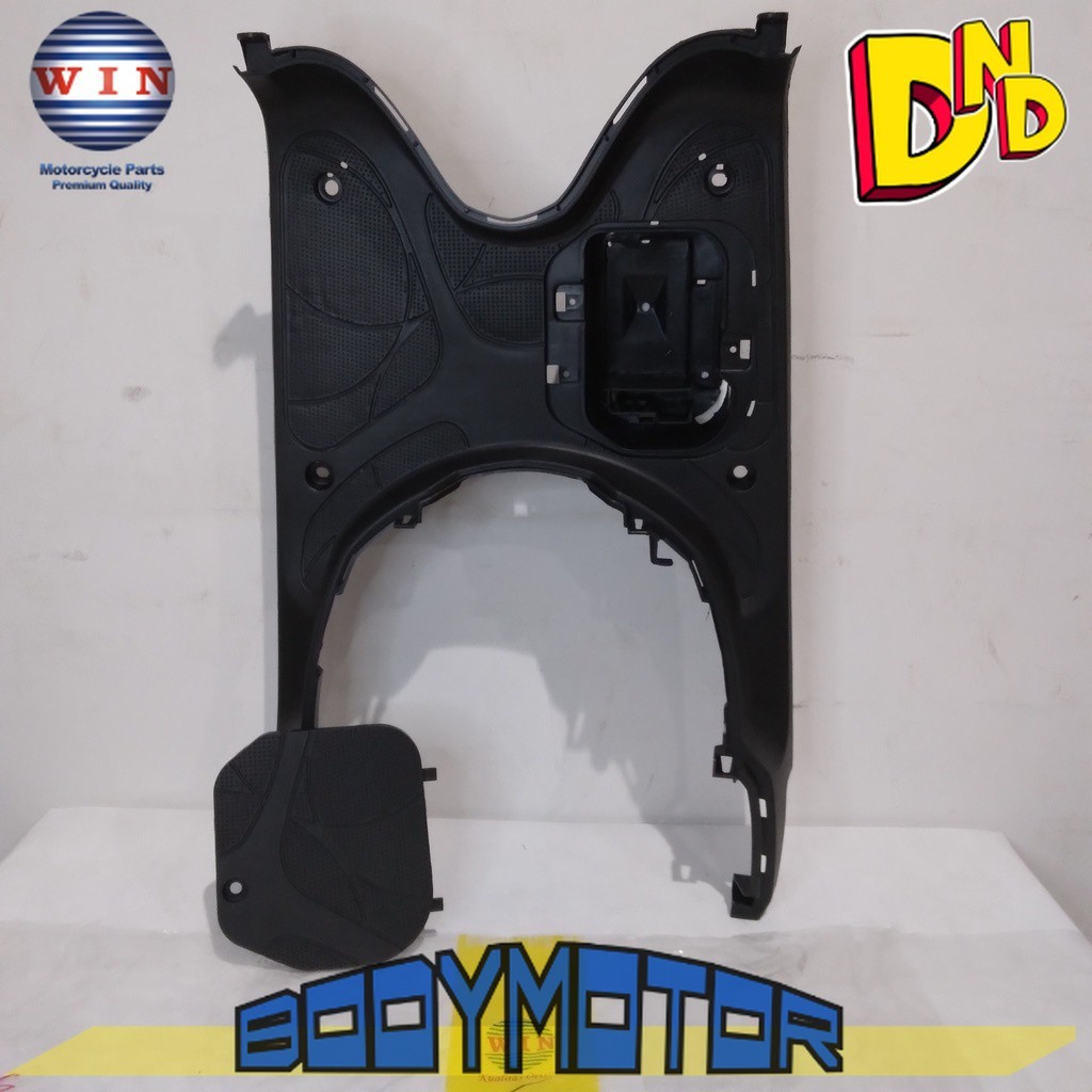 Pijakan Kaki + Tutup Aki Scoopy 110 FI 2013 2014 2015 | footrest atas WIN | bordes pijakan motor inj
