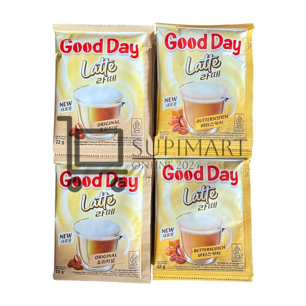 

Good Day Latte Renteng Isi 10pc Sachet Instan GOOD DAY PERFECT KOREAN LATTE 22 Gram