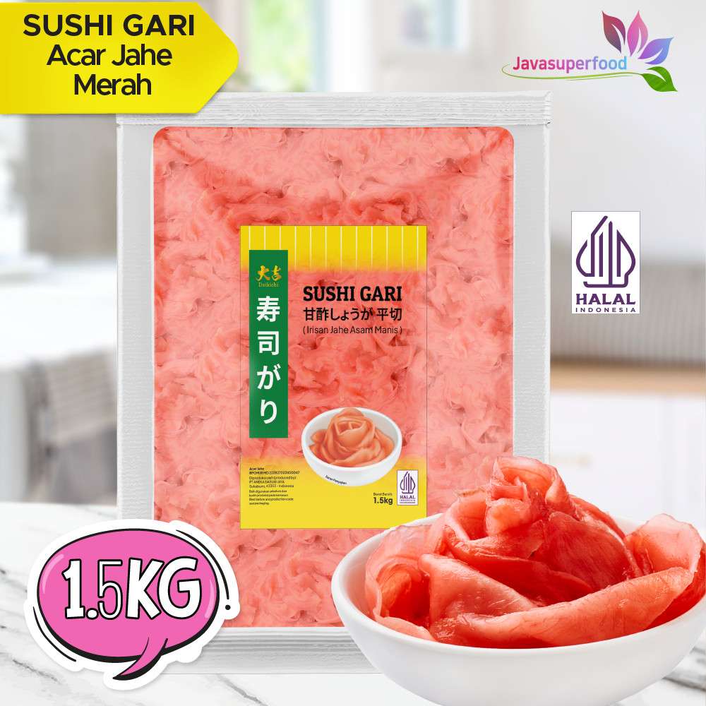 

DAIKICHI Sushi Gari Pink / Acar Jahe Merah / Red Ginger Pickle - HALAL