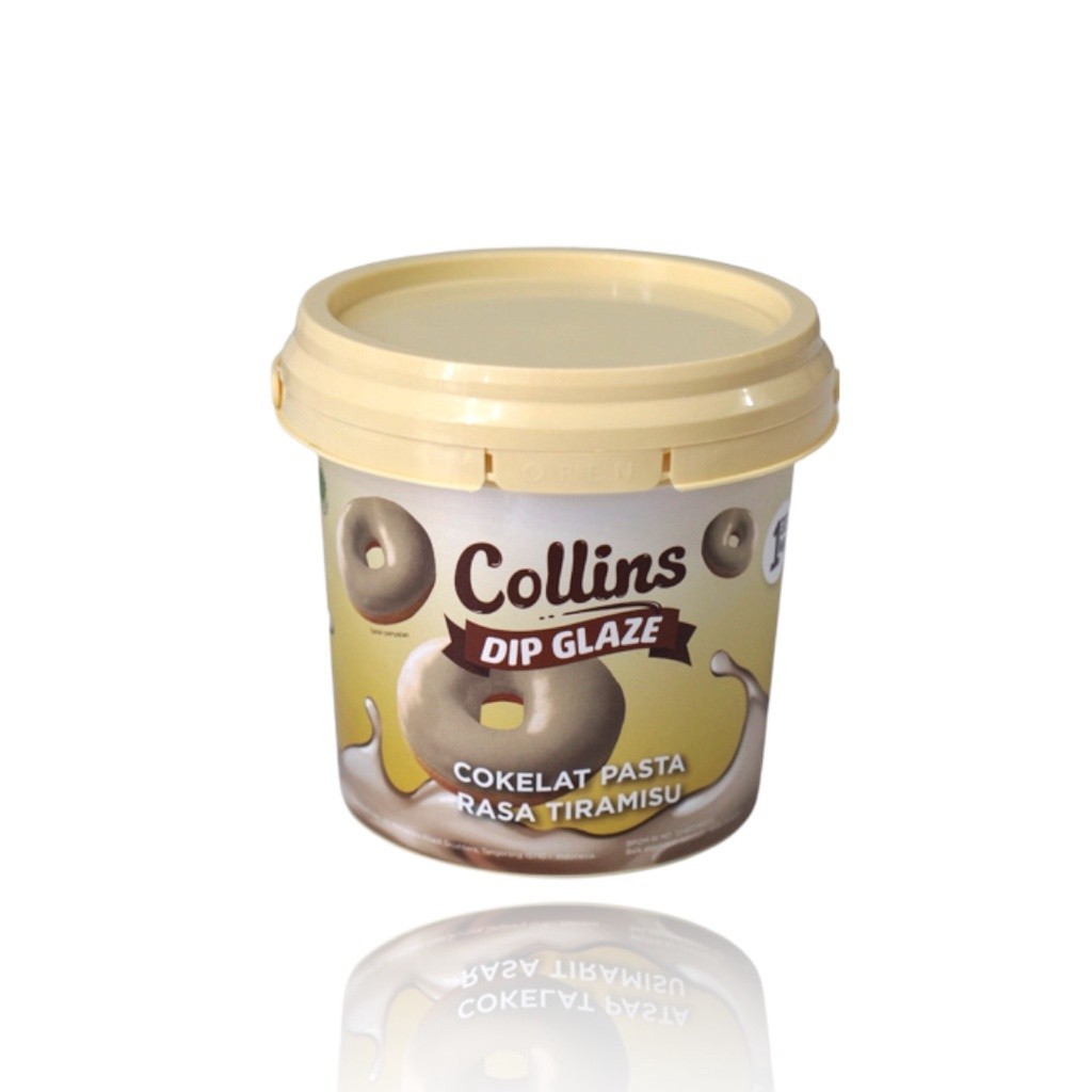 

DK50 - Collins Dip Glaze Tiramisu 1 KG - Collin Cokelat Pasta Rasa Tiramisu