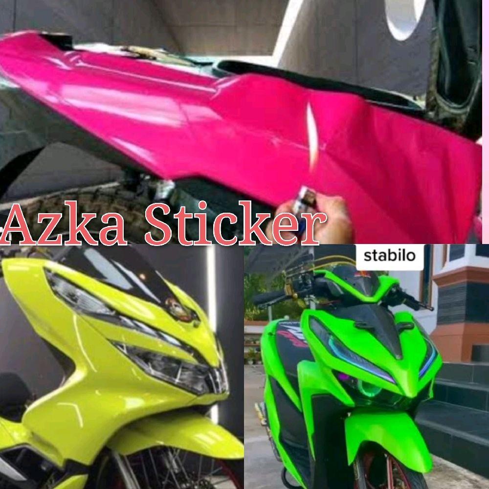 Skotlet motor warna stabilo stiker sekotlet kuning stabilo pink stabilo