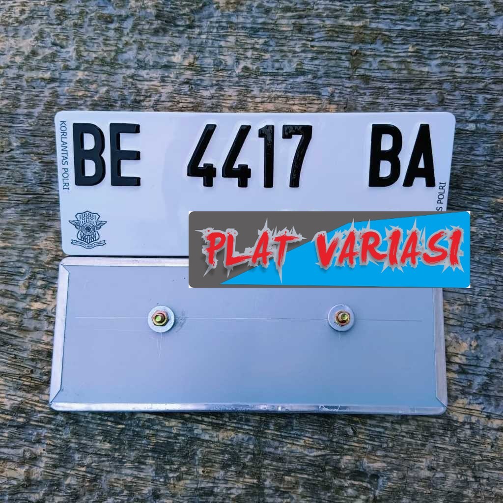 CUSTOM ANGKA PLAT MOTOR SUDAH BAUT TANAM