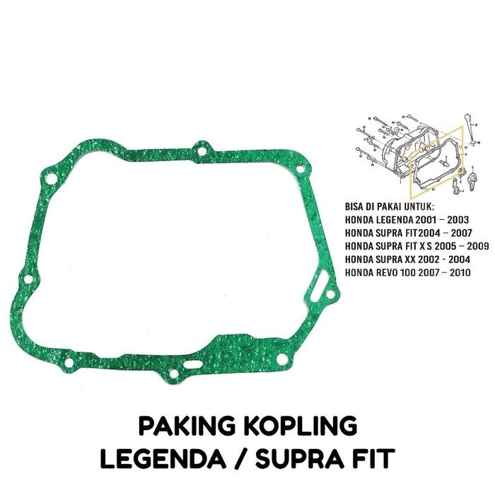 Paking Kopling Legenda / Supra Fit - Packing Gasket Crankcase Kanan Honda Supra Fit New X S Revo 100