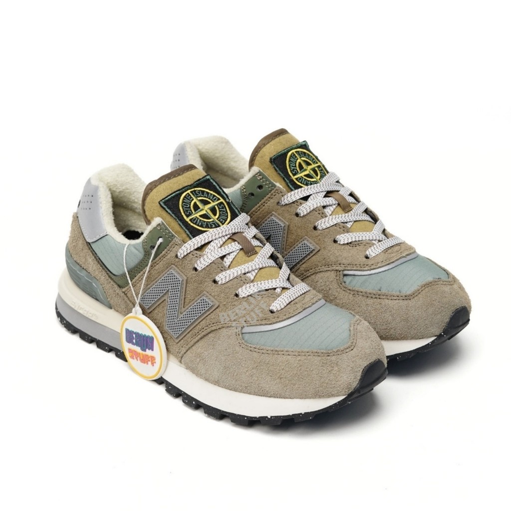 574 Legacy x Stone Island ‘Steel Blue' U574LGST 100% Original