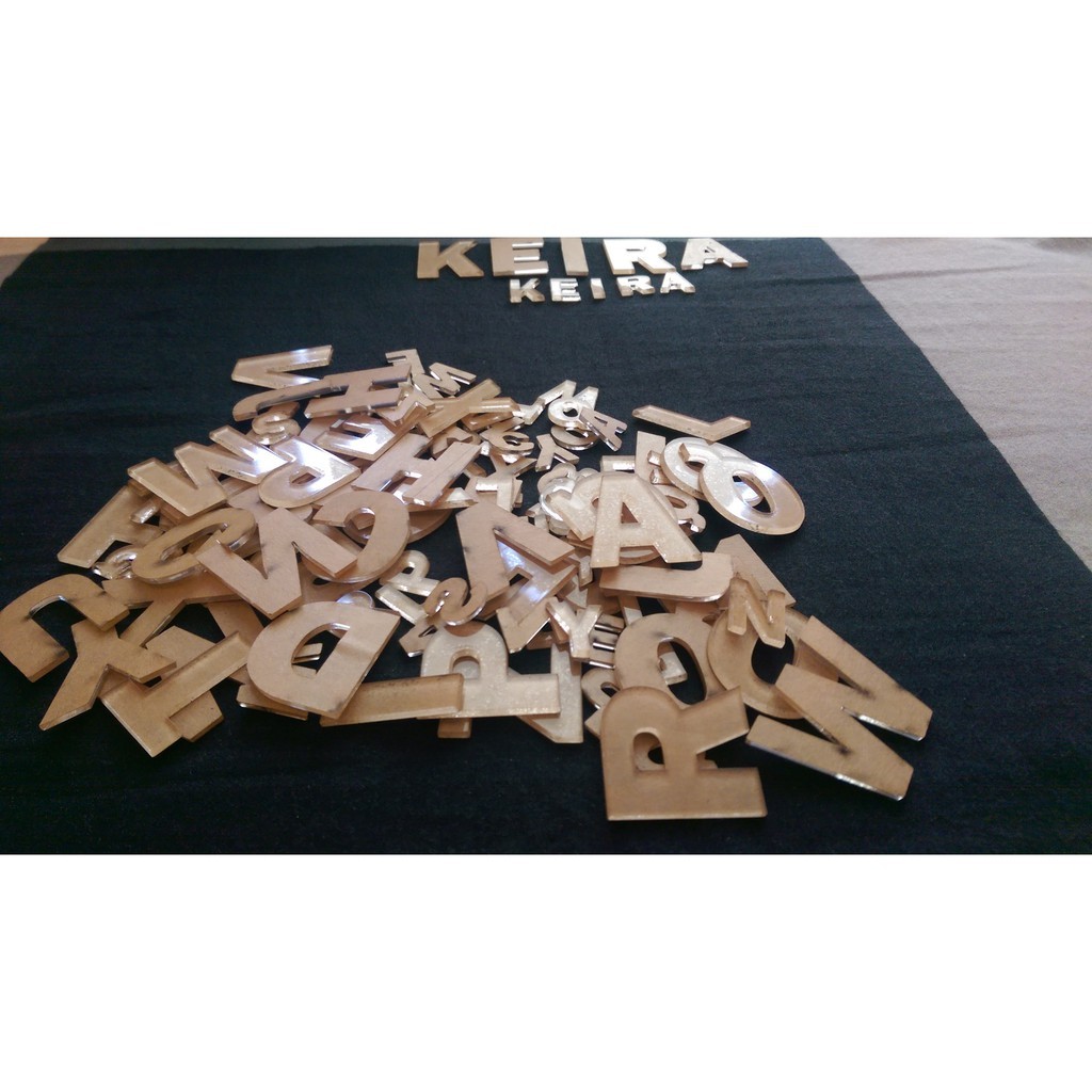 Huruf Acrylic / Huruf Akrilik 5 cm Bening 2mm