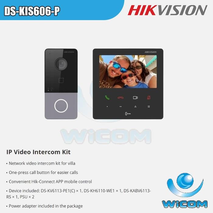 

IP Video Intercom Kit Hikvision DS-KIS606-P