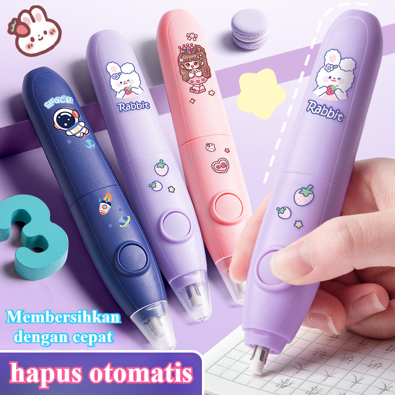 

Penghapus otomatis / Perlengkapan Sekolah / Eraser Penghapus Pensil Elektrik / Anak Sliding Eraser Hapusan Mekanik Warna