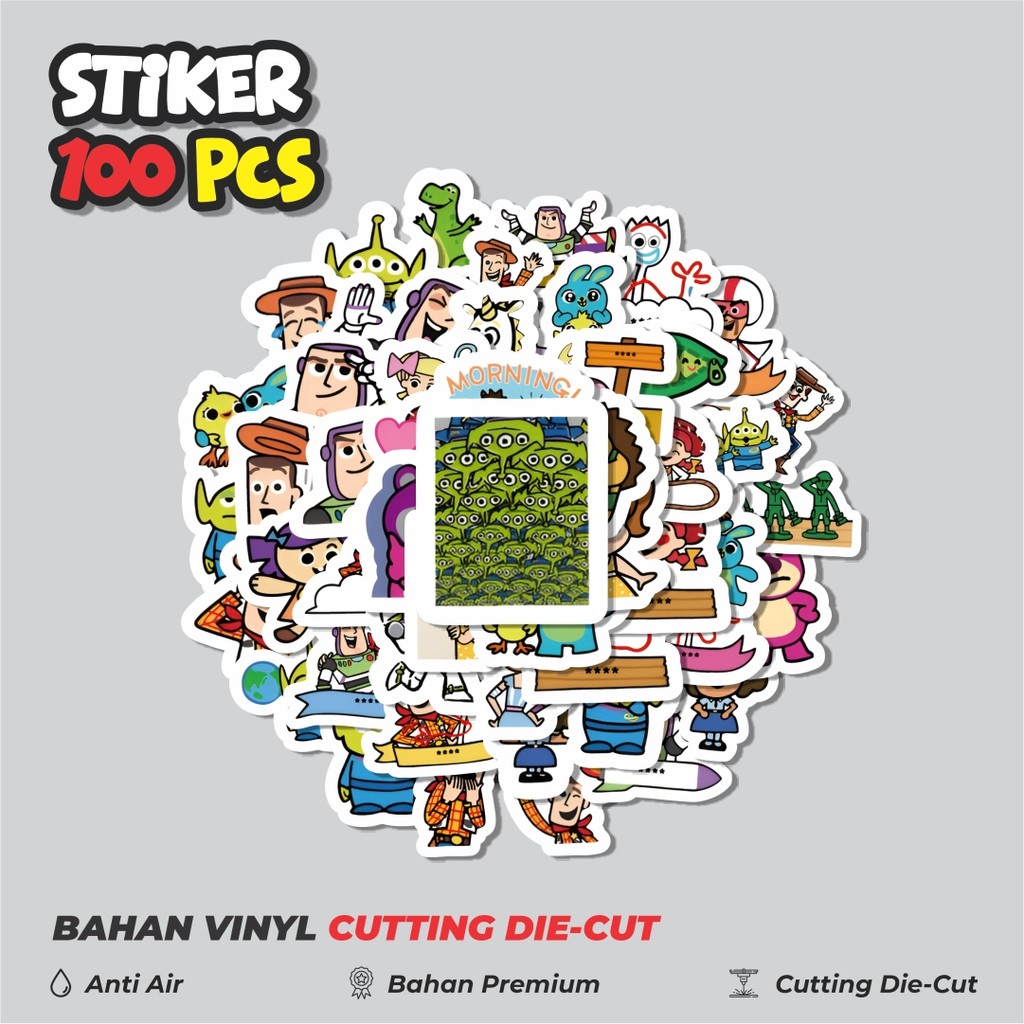 

Terbaru! 50 pcs Stiker Kartun Toy Story Dekorasi Lucu Kreatif untuk Notebook, Skateboard, HP