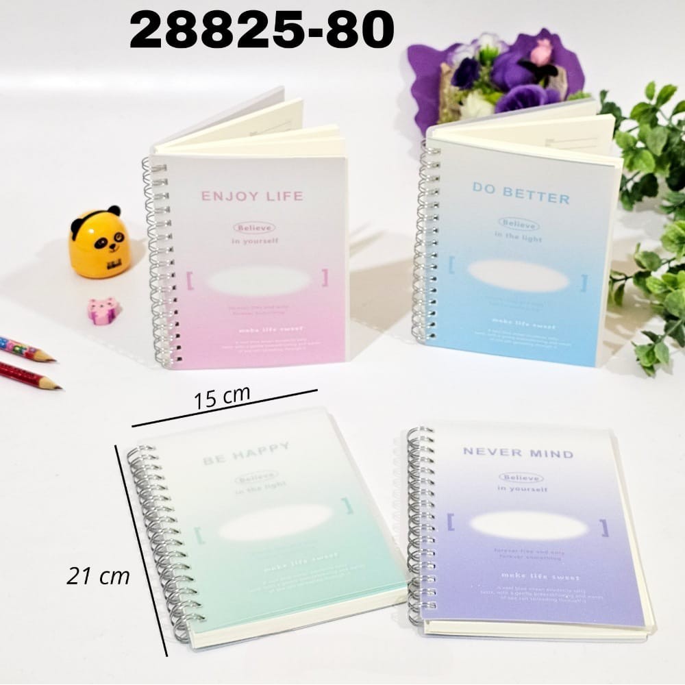 

GG Buku Tulis Spiral A5-80 Biasa Cover Plastik TR/Buku Catatan/Notebook/Note Book