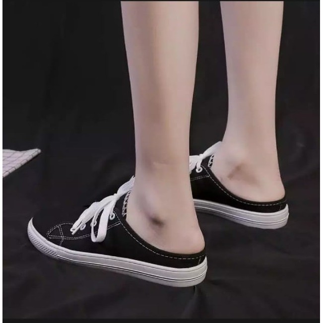 (COD) SEPATU SLIP ON CHOTTA RTT KOREAN TALI/SlipOnWanita Cantik
