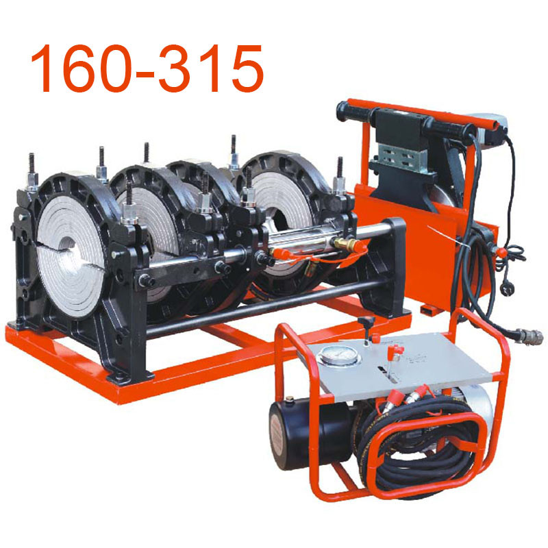 160-315 Semi-Automatic Butt Welding Machine 4 Ring Fusion Welding Machine Pipe Hot Melt Machine Prec