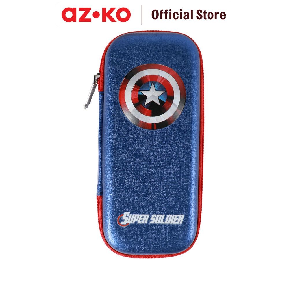 

AZKO Marvel Tempat Pensil 3d Hardcase Captain America Kotak Pensil Pencil Case Peralatan Tulis School Stationery Kids Perlengkapan Alat Tulis Sekolah