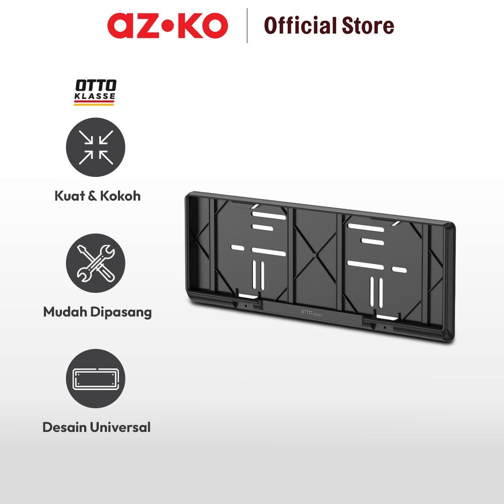 TERMURAH AZKO Otto Klasse Cover Plat Mobil 2606 - Hitam Aksesoris Eksterior Mobil Car Exterior