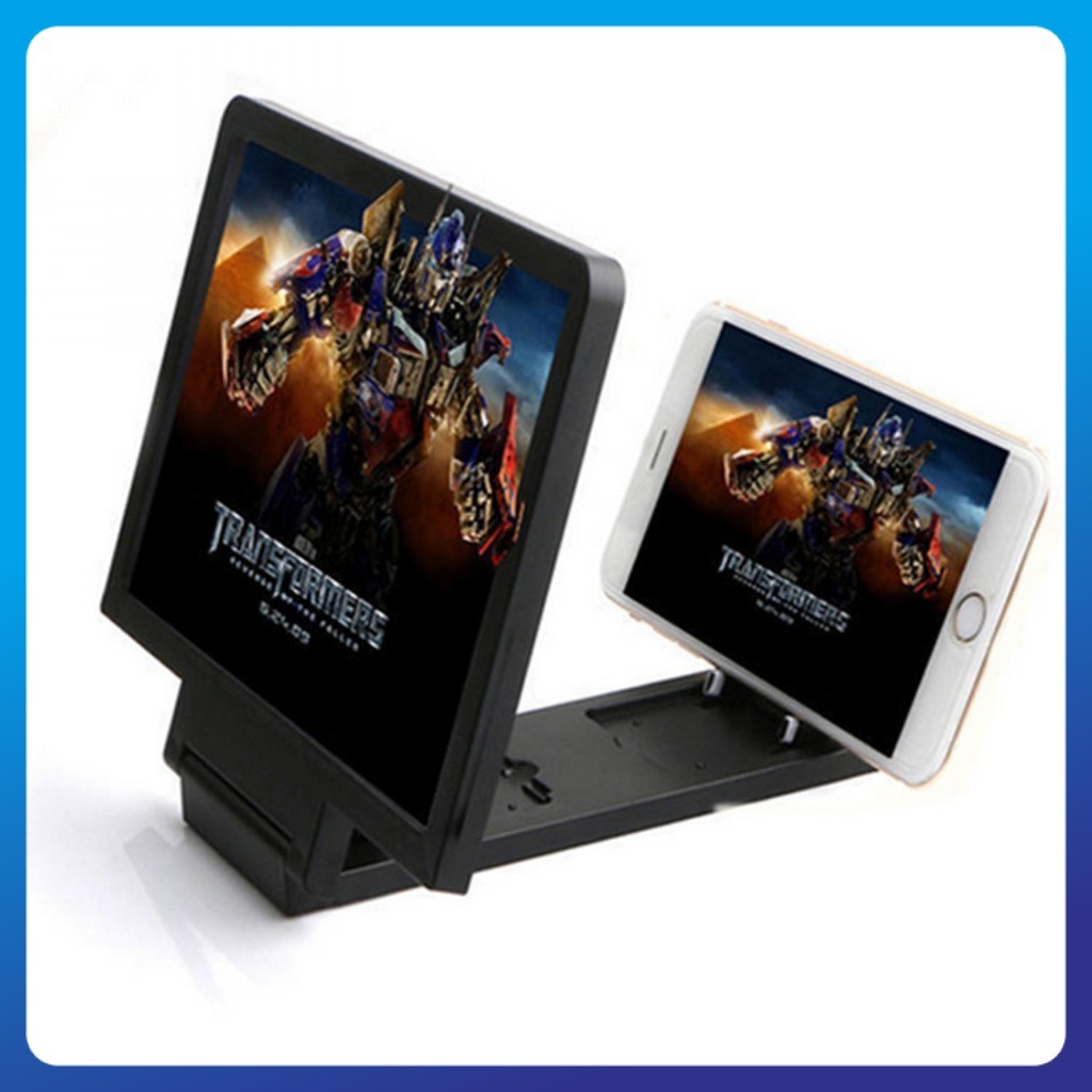 Kaca Pembesar Layar Hp Foldable Magnifying Glass Stand for Smartphone 5X - F1