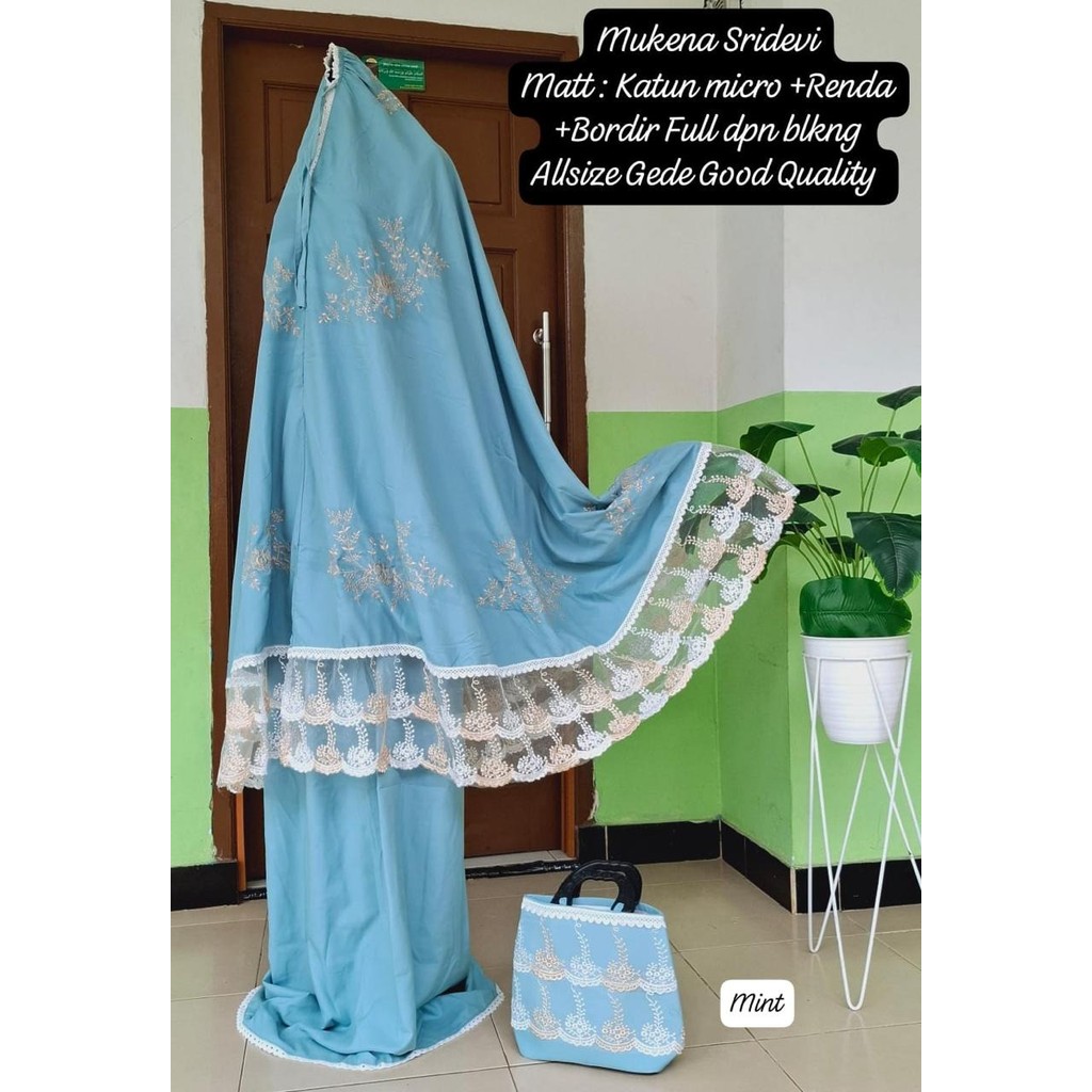 Onokabe Mukena Sridevi Jumbo Wanita Dewasa Mukena Busana Muslim Mukena Jumbo