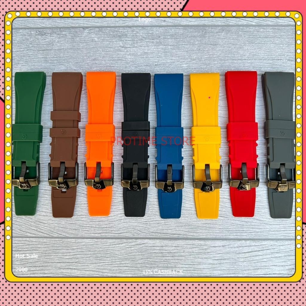 Tali Jam Karet Silikon Alexandre Christie, Strap Rubber Silikon Alexandre Christie