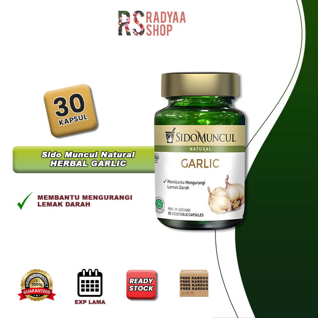 

Sido Muncul Herbal Garlic 30 Kapsul - Menjaga Jantung Sehat | Obat Jantung Herbal Untuk Menjaga Kesehatan Jantung