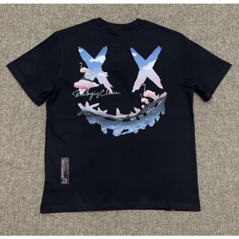 Kaos Oversize Ricky Is Clown Flamingo Tee Black Original / RickyisClown
