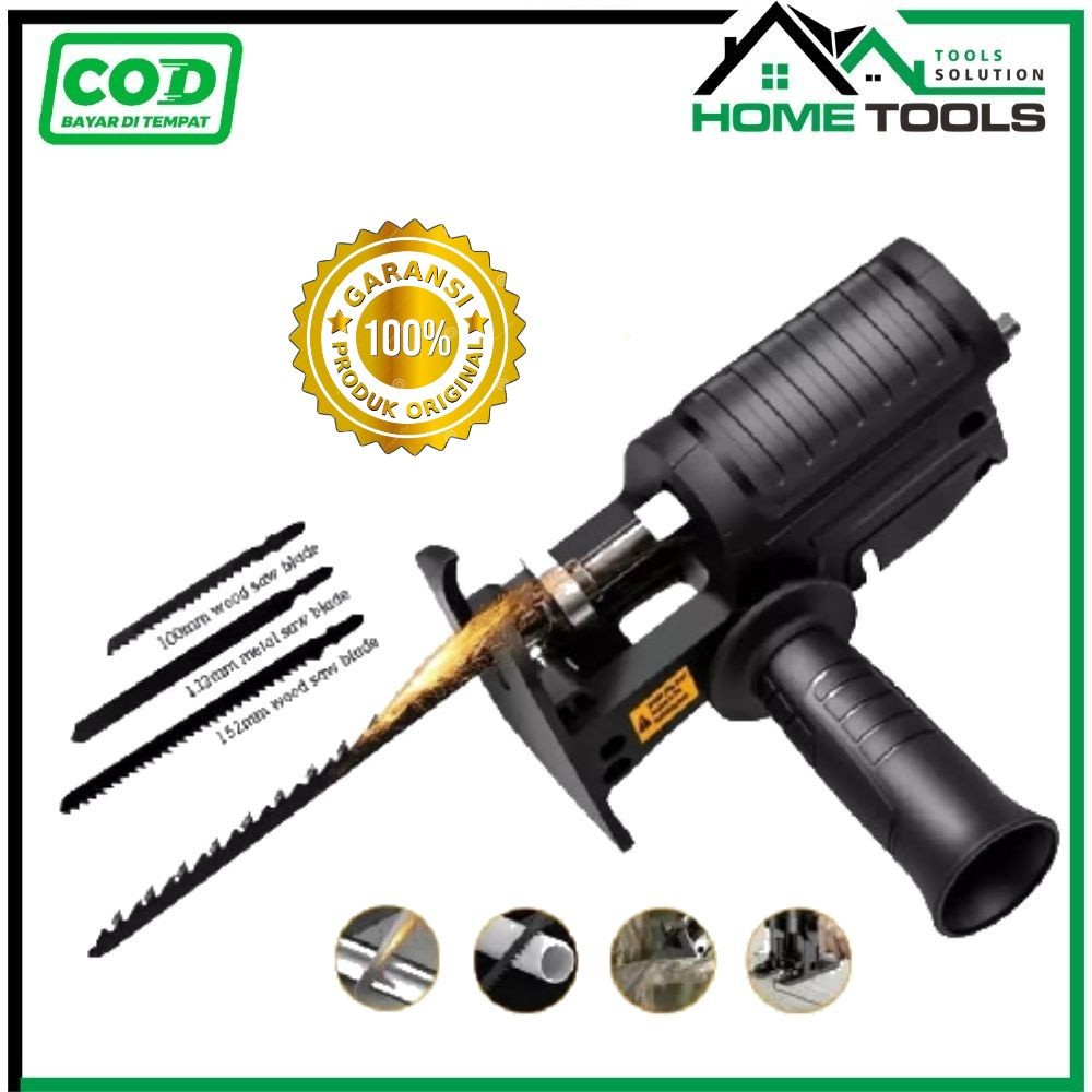 ORIGINAL BELTER Adapter reciprocating jigsaw adapter bor ke gergaji tambahan jig saw mesin bor tanga