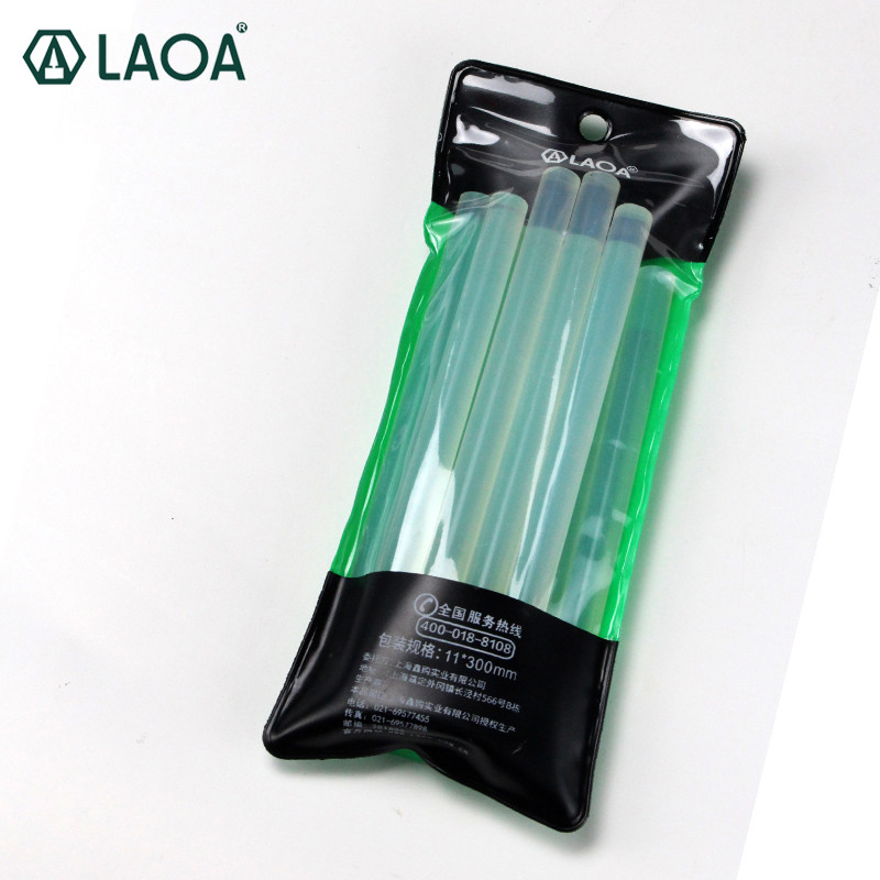 

LAOA 5 pack (10pcs/pack) Translucent Hot Melt Glue Sticks For Glue Gun Craft Album Tools 7mm for 25W /11mm for others