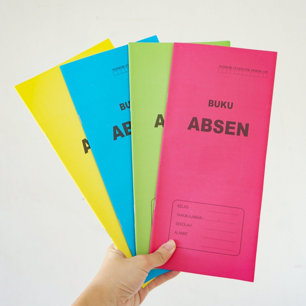 BUKU ABSEN KECIL / BUKU ABSEN BESAR / BUKU ABSEN 2 LIPAT / BUKU ABSEN SEKOLAH