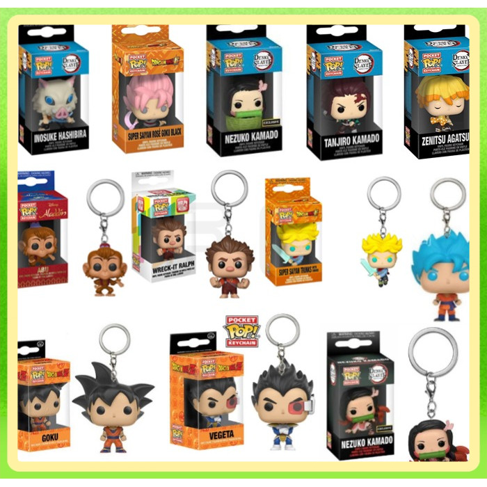 Funko Pocket Pop Gantungan Kunci Goku Keychain Abu Monkey Ranger Ganci Couple Keychain Akrilik Custo