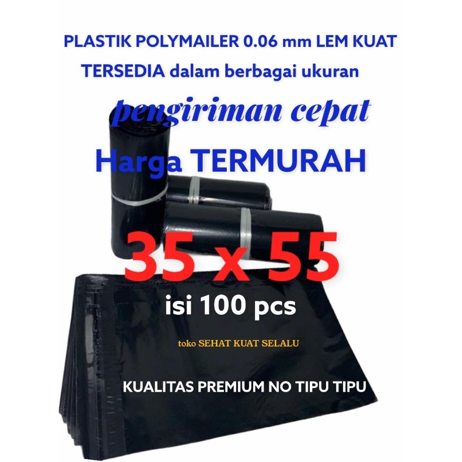 

PLASTIK POLYMAILER 35x50 +5 cm kantong packing online olshop