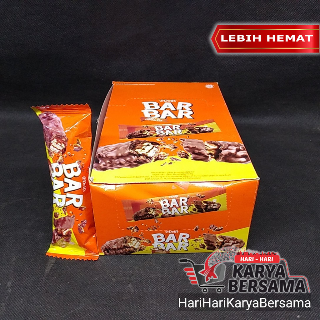 

MAKANAN RINGAN DELFI BAR BAR BURST OF CHOCOLATE BOX ISI 24'S X 18GR