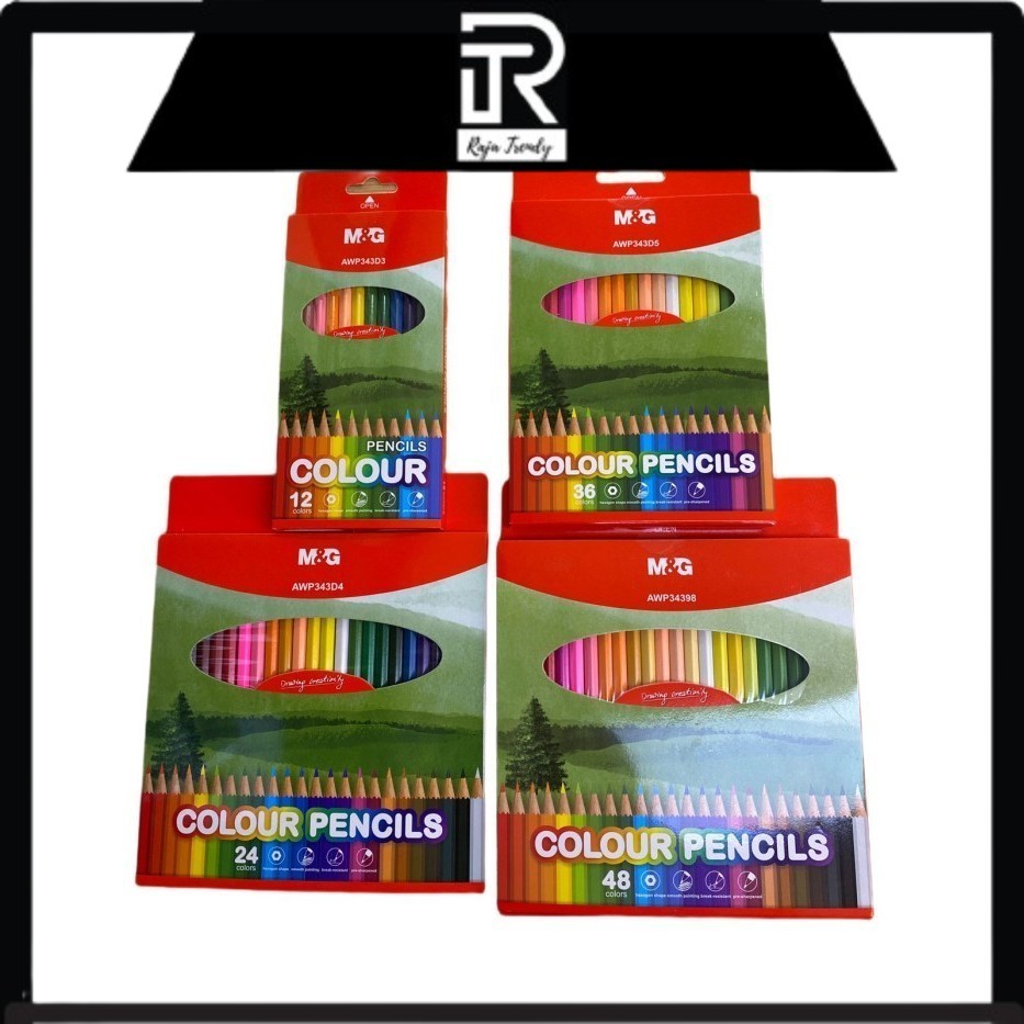 

M&G Pensil Warna isi 12 24 36 48 Warna Hexagonal Berkualitas Bagus / M&G Color Pencil Hexagonal