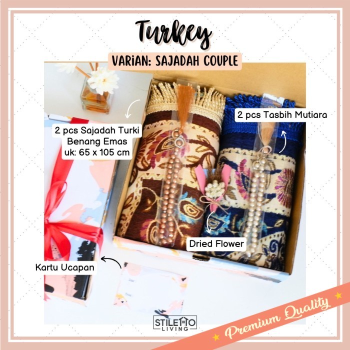 

Hampers Lebaran Unik Lucu Murah Keren buat Pacar / TURKEY - Paket Alat Sholat Kado Nikah Hampers Parcel Gift Set Lebaran - sajadah