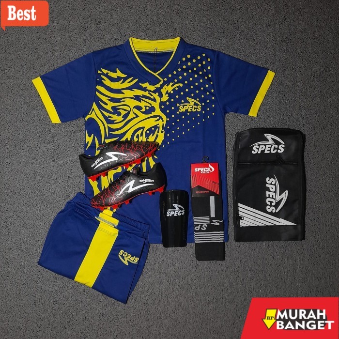 sepatu lari lokal terbaik 2025 PROMO Paket 5 Set Sepatu Bola Anak Ukuran 28 Sampai 32 FREE JERSEY - 