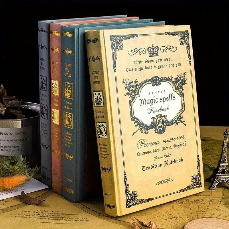 

320 Pages European Retro Thick Magic Notebook Creative Diary Planner Books Gifts Exquisite Thickened Notebooks Office Supplies