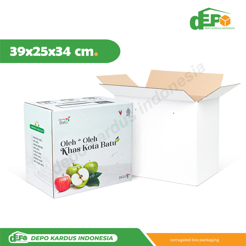 

Box 39X25X34 cm ( Oleh2 5K ) Boxnormal/amdk/kotak/kemasan/packing/a1/tinggi34