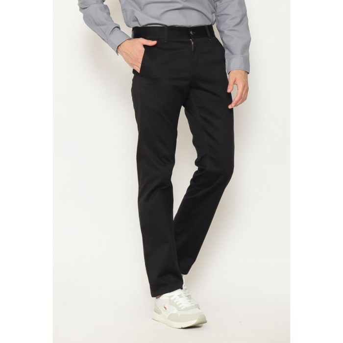 Celana Chino Pria Slim Fit Lois Jeans Original HFL003BK