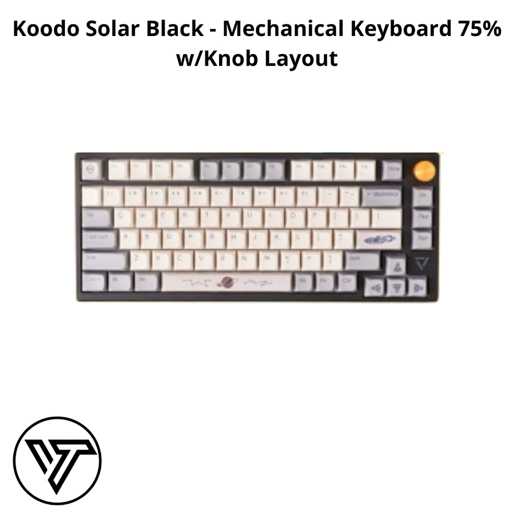 Koodo Solar Black - Mechanical Keyboard 75% w/Knob Layout